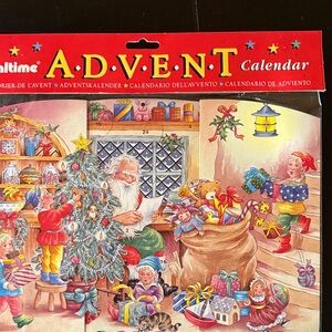 New Vintage Festive Advent Calendar with Santa and Alec’s Decorating Tree